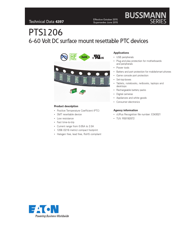 <?=PTS120615V050?> डेटा पत्रक पीडीएफ