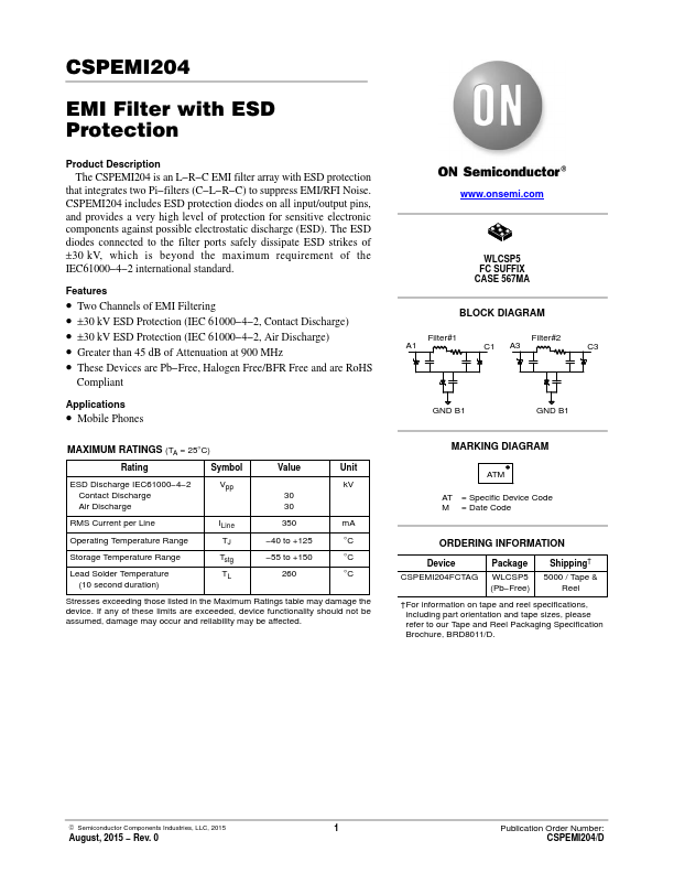 CSPEMI204 ON Semiconductor