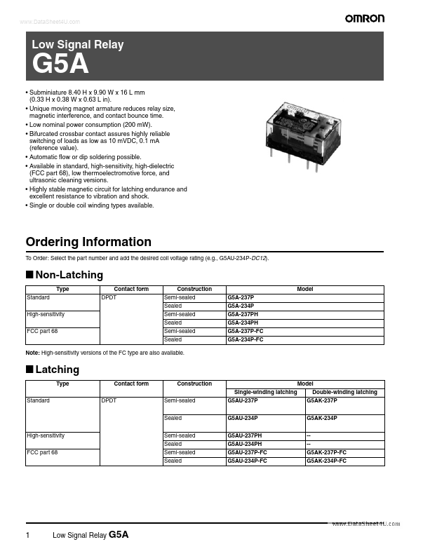 G5A-237P Omron Corporation