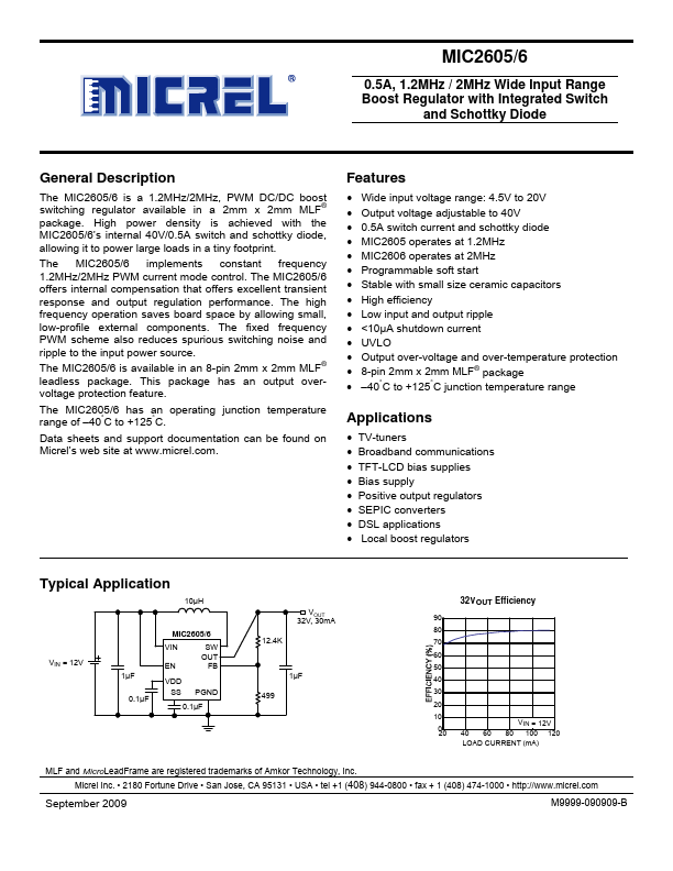 MIC2606 Micrel Semiconductor