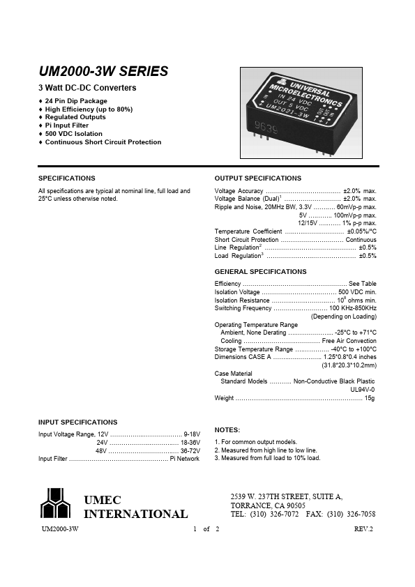 UM2031-3W