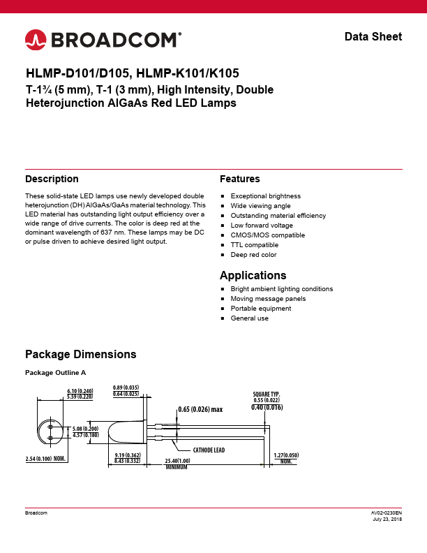 <?=HLMP-K101?> डेटा पत्रक पीडीएफ