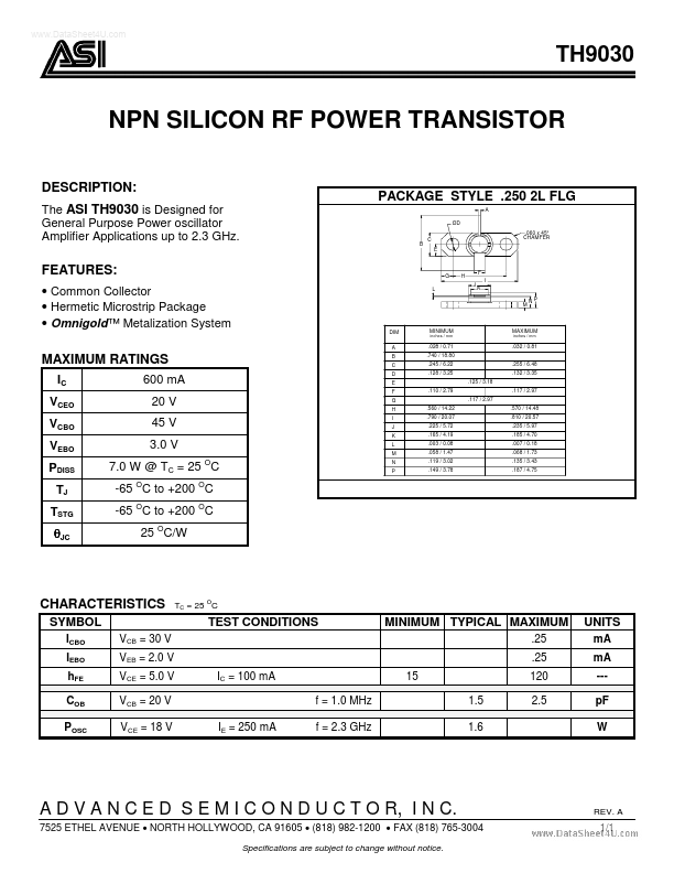 TH9030 Advanced Semiconductor