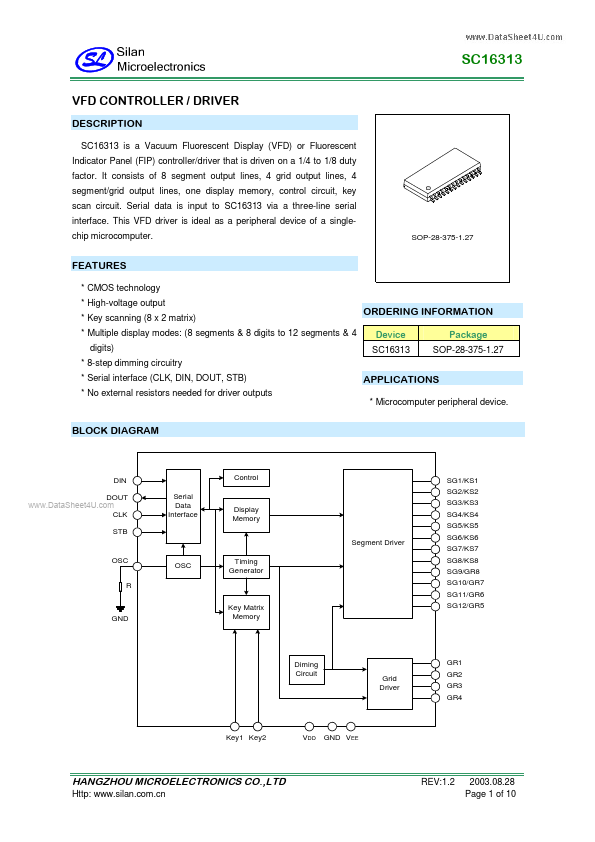 SC16313 Silan Microelectronics