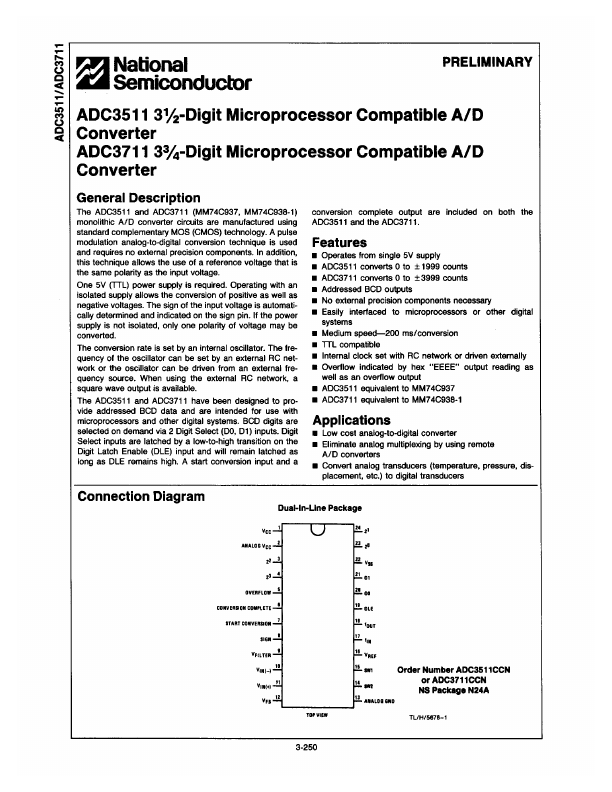 <?=ADC3511?> डेटा पत्रक पीडीएफ