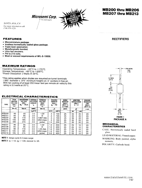 MB201 Microsemi Corporation