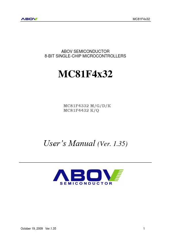 MC81F4332D