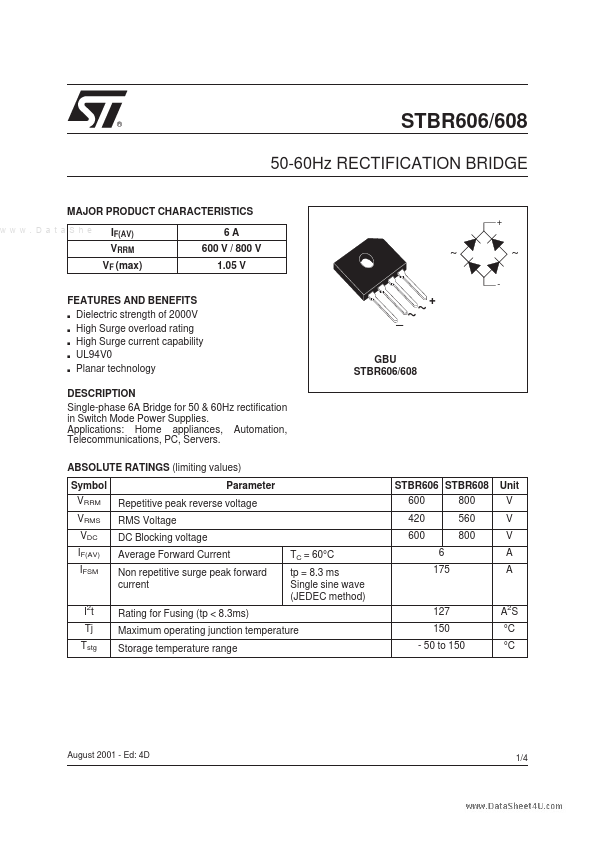 STBR608 STMicroelectronics