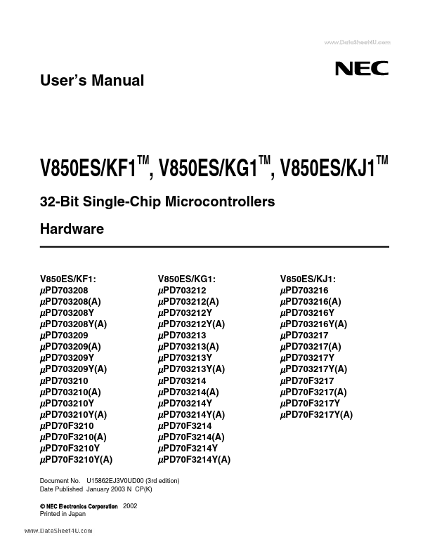 UPD703208A NEC