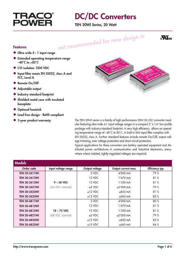 TEN20-4813WI