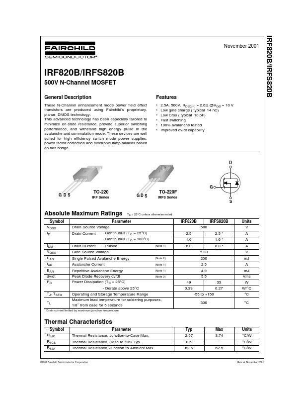 IRFS820B