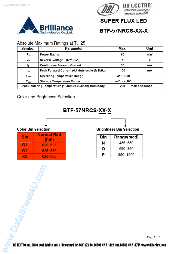 BTF-57NRCS-xx-x