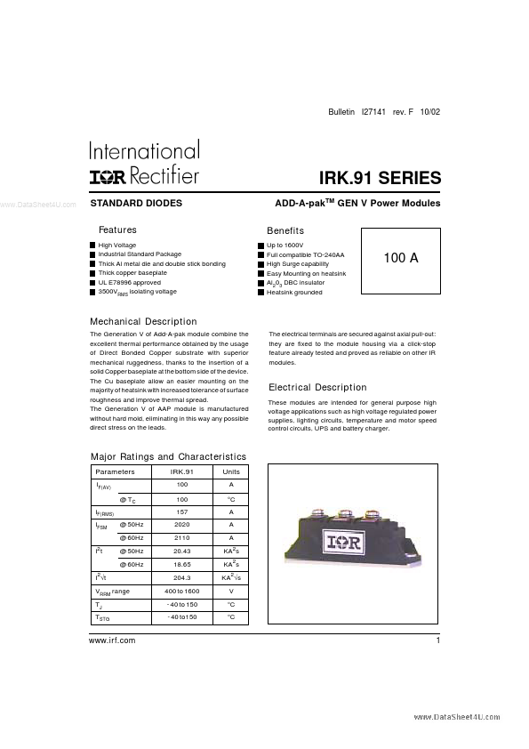 IRKJ91 International Rectifier