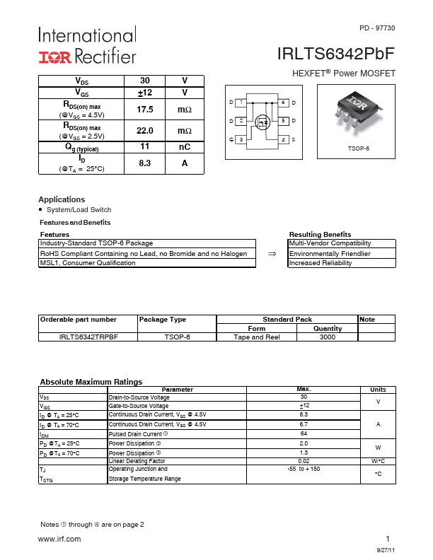 IRLTS6342TRPBF