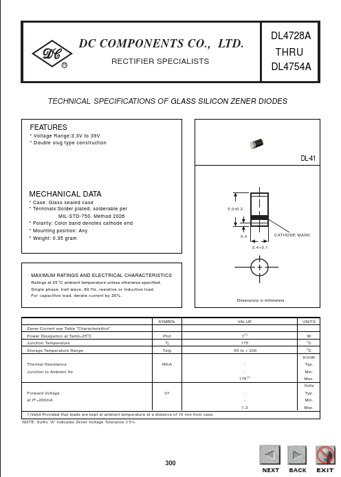 DL4730A Dc Components