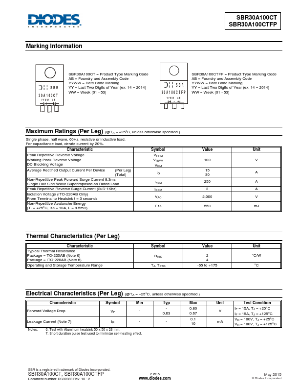 SBR30A100CTFP