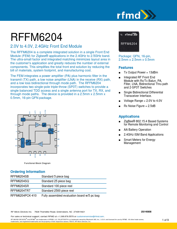 RFFM6204 RFMD
