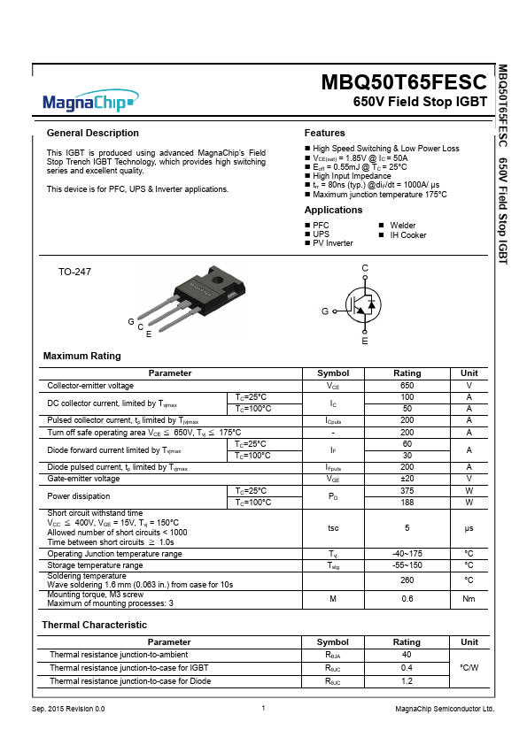 <?=MBQ50T65FESC?> डेटा पत्रक पीडीएफ