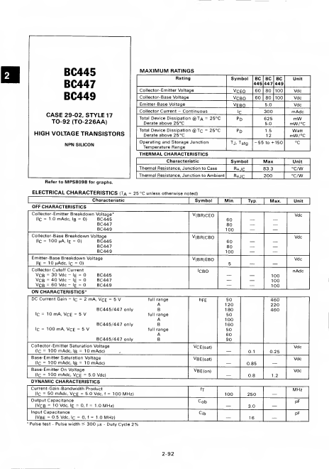 <?=BC447?> डेटा पत्रक पीडीएफ