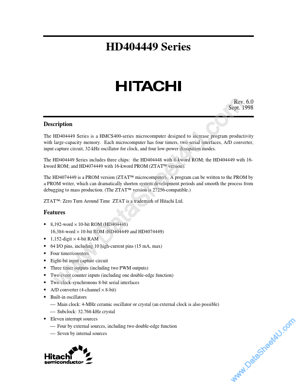 HD4074449 Hitachi