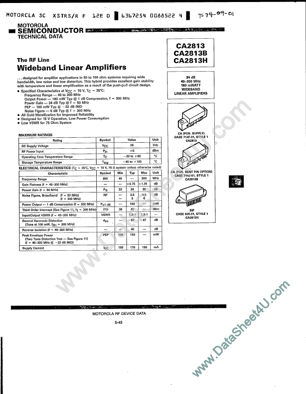 CA2813H Motorola Semiconductor