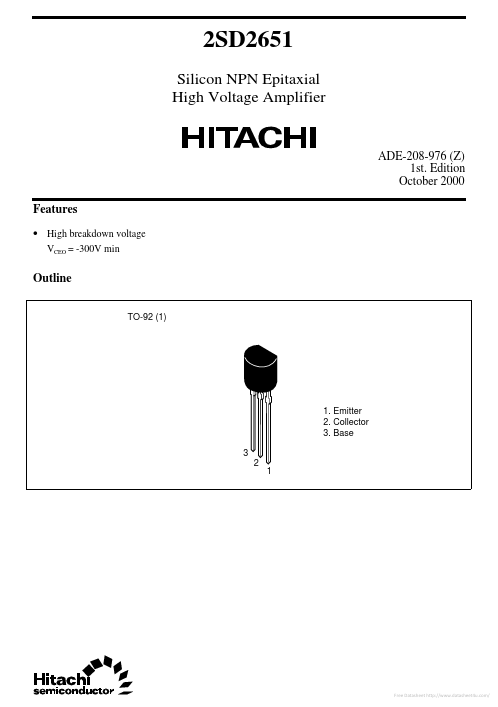 2SD2651 Hitachi