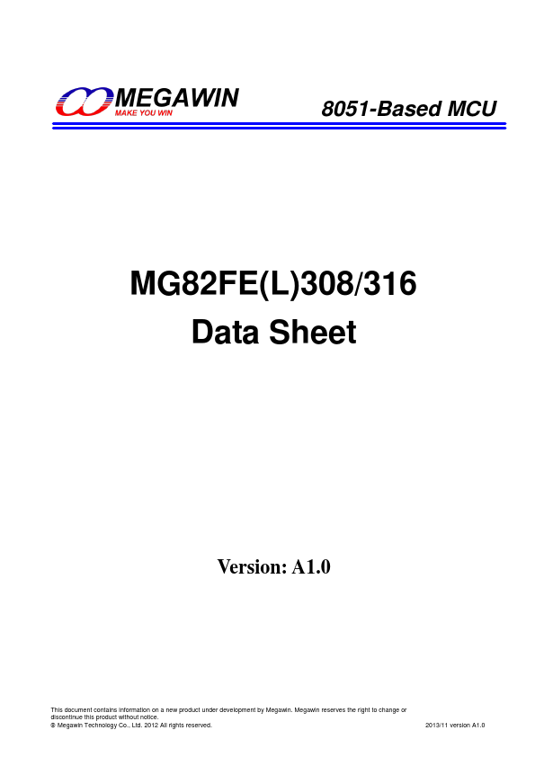 <?=MG82FL316?> डेटा पत्रक पीडीएफ