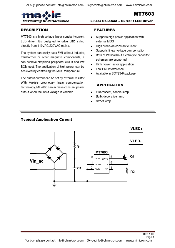 MT7603 Maxic Technology