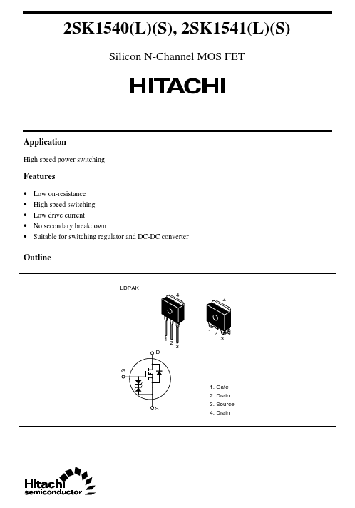 2SK1541S Hitachi Semiconductor