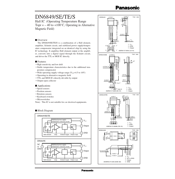 DN6849 Panasonic