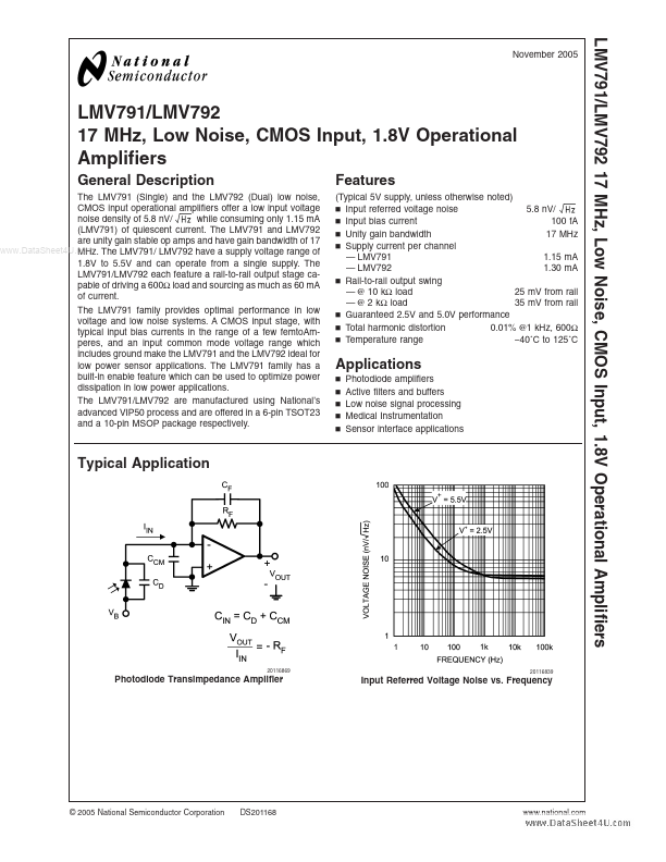 LMV792 National Semiconductor