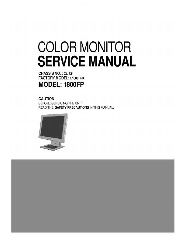 1800FP Manual Datasheet pdf - Service Manual. Equivalent, Catalog