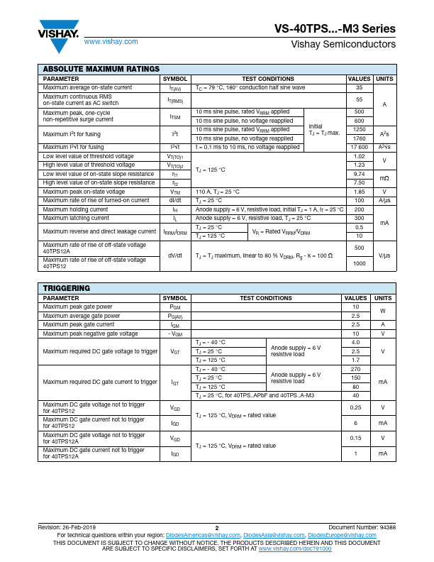 VS-40TPS08APbF