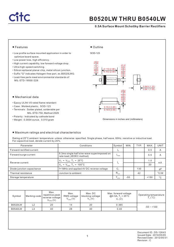 B0520LW MCC