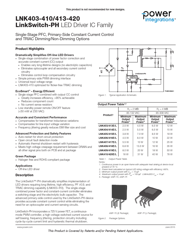 LNK409L Power Integrations