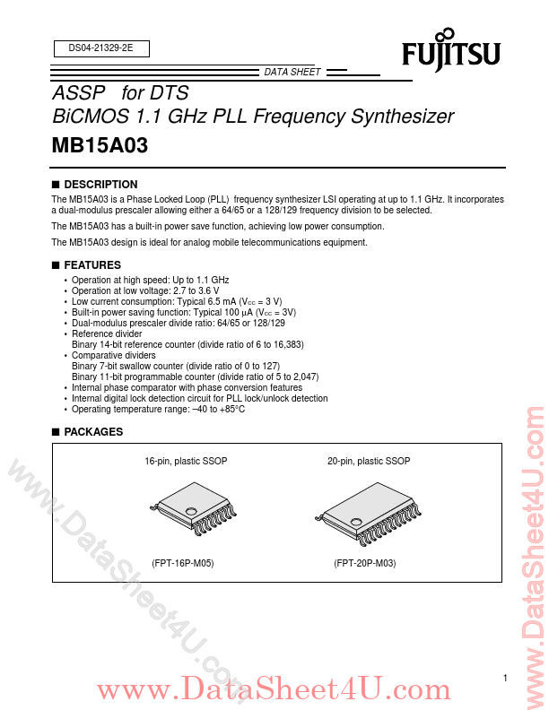 MB15A03 Fujitsu Microelectronics