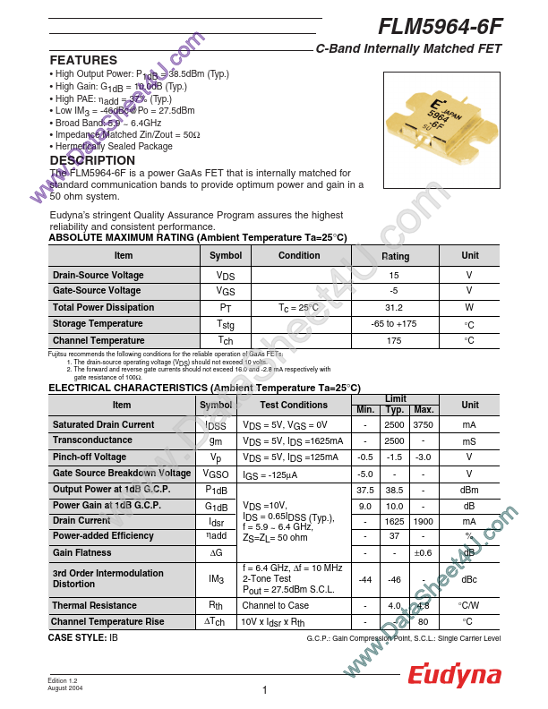 <?=FLM5964-6F?> डेटा पत्रक पीडीएफ