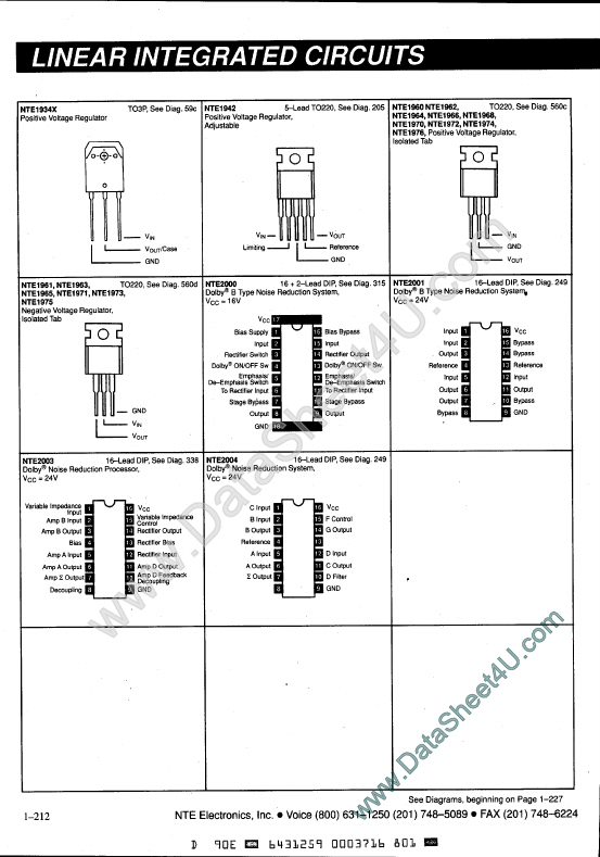 NTE1972 NTE Electronics