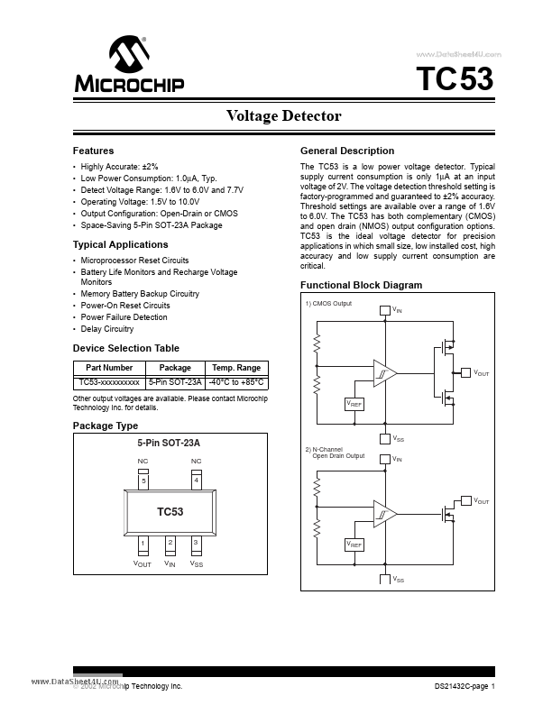 TC53 Microchip Technology