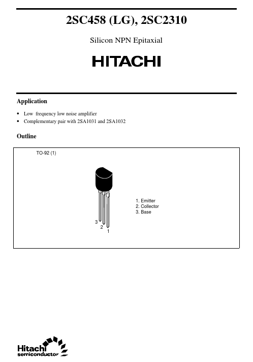 2SC458LG Hitachi Semiconductor