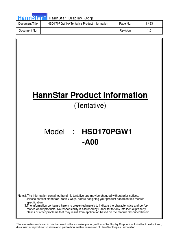 HSD170PGW1-A00