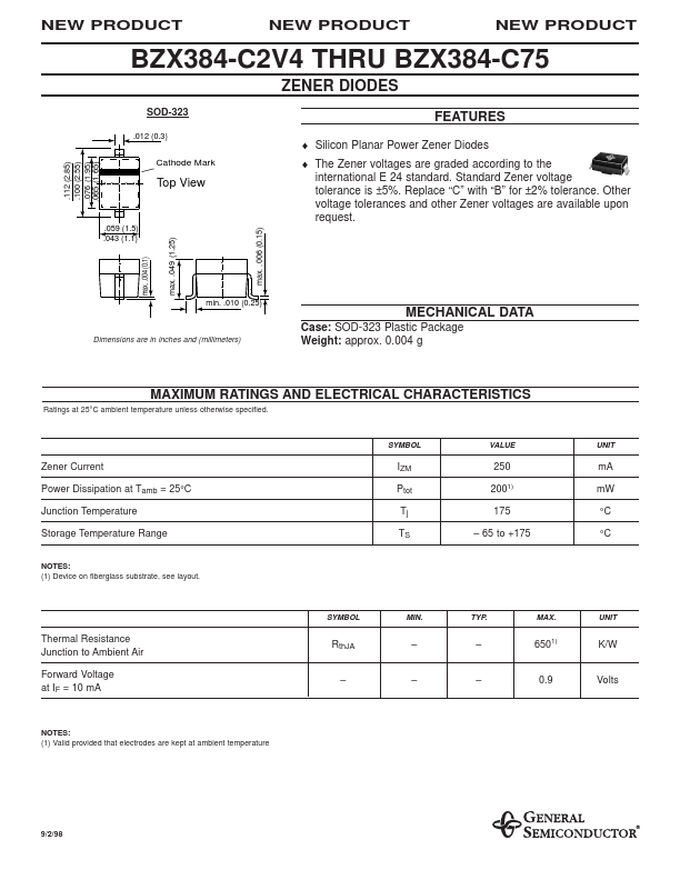 BZX384-C12 General Semiconductor