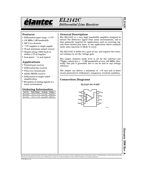 EL2142C Elantec