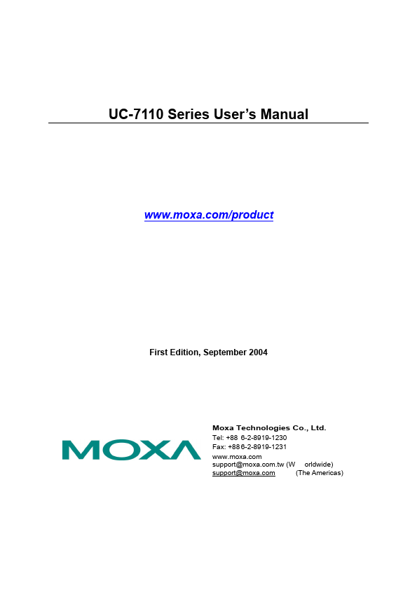 UC-7110 Moxa