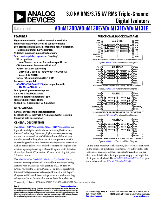 ADUM131E Analog Devices