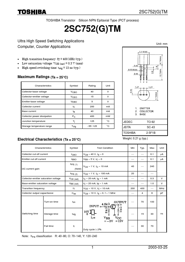 2SC752TM