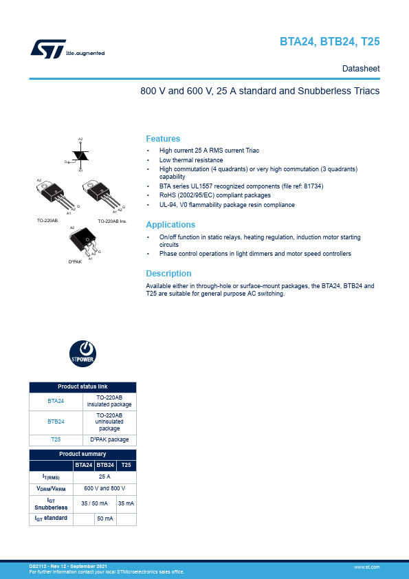 <?=BTB24-600CW?> डेटा पत्रक पीडीएफ