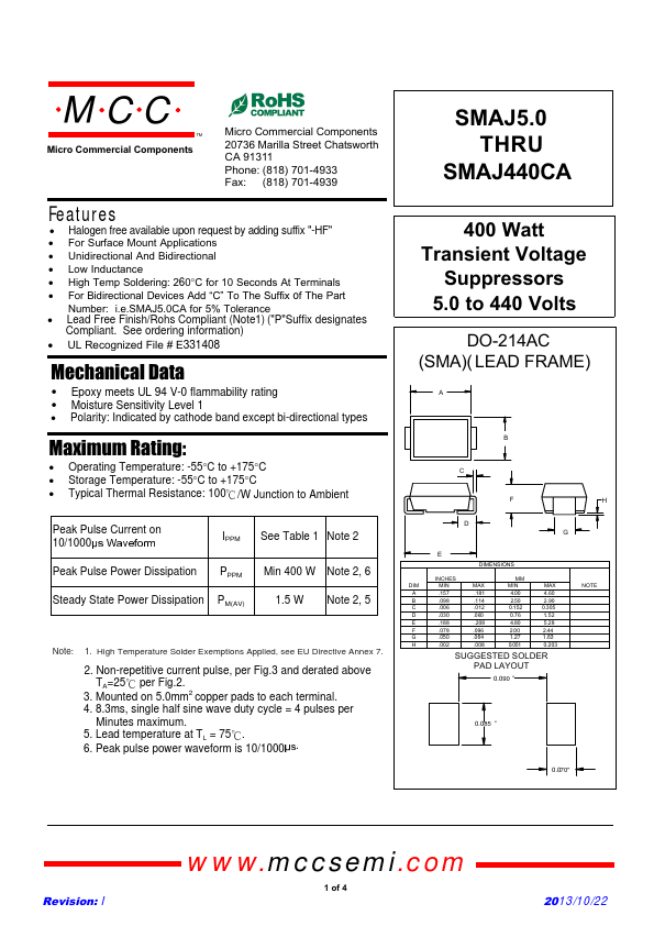 SMAJ8.0CA