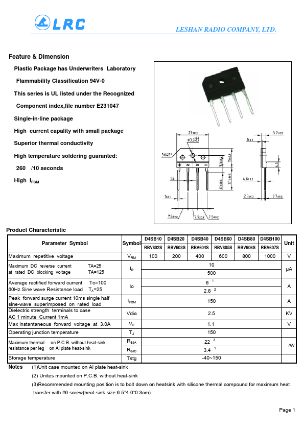 D4SB100 LRC