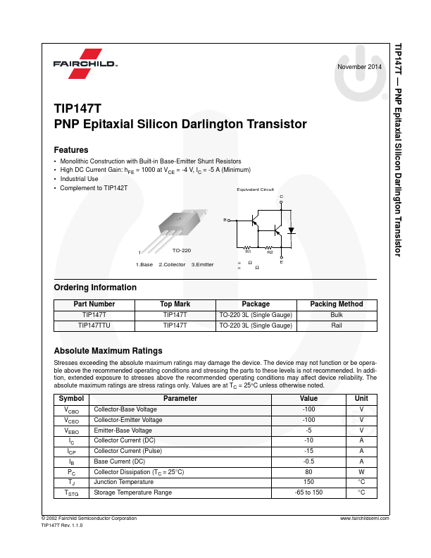 <?=TIP147T?> डेटा पत्रक पीडीएफ